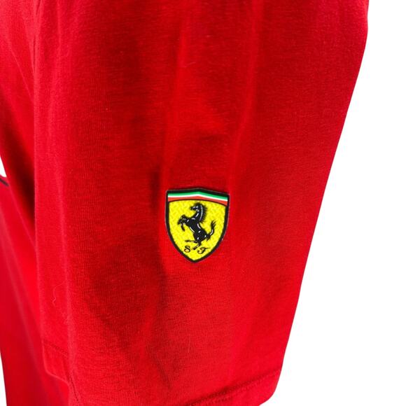 Stichd Scuderia Ferrari Race Team Charles Leclerc #16 T-Shirt Men's Large Red - Picture 4 of 12